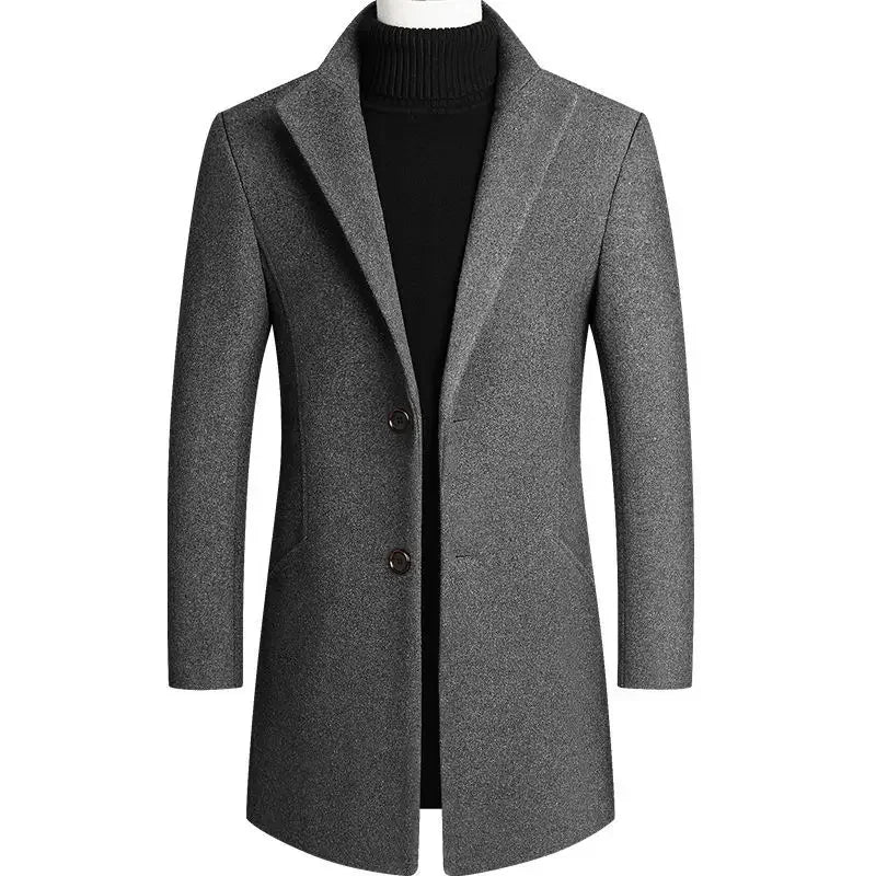 Men's Winter Coat, Single-Breasted | Formal