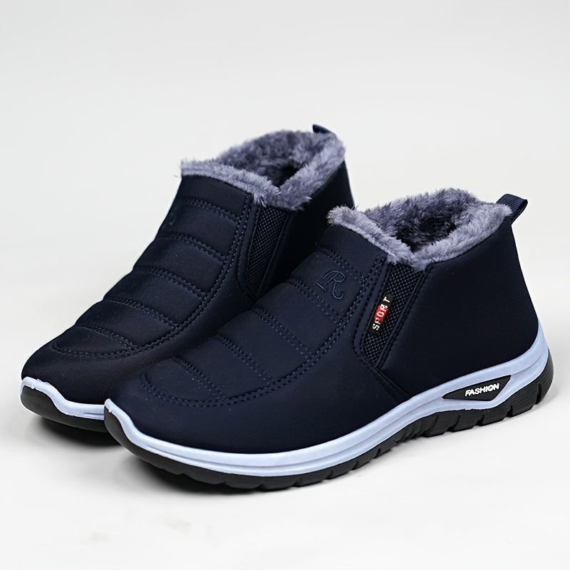 Buty Zimowe Damskie Botki Ocieplane Wsuwane Z Suwakiem