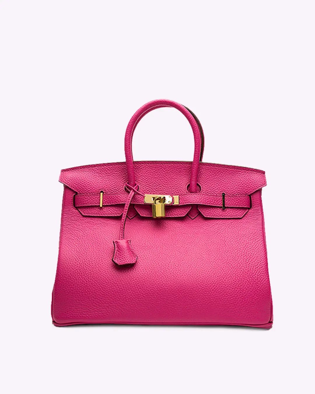 Elegancka skórzana torebka damska trapezowa - Lexi Close Up