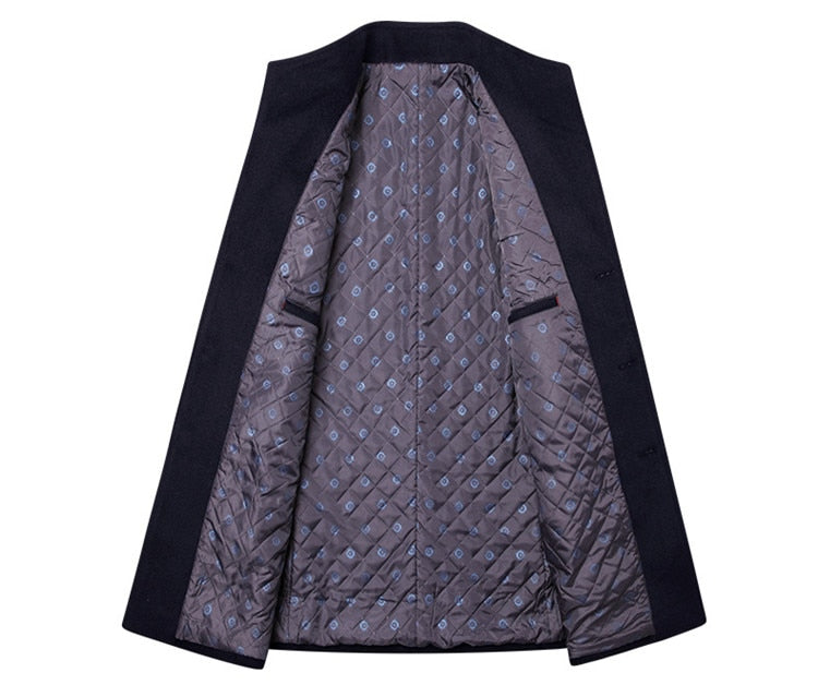 Men's Winter Coat, Single-Breasted | Formal