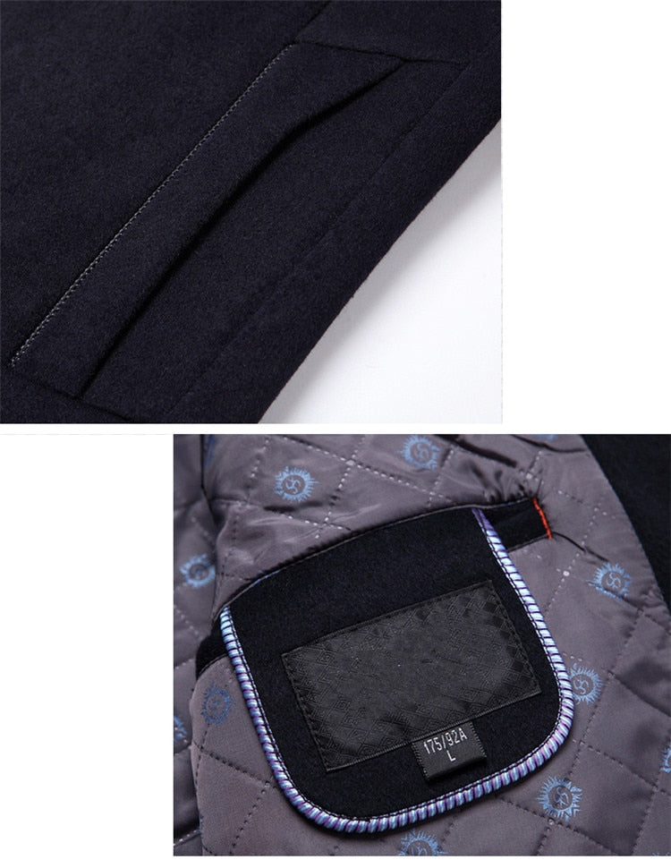 Men's Winter Coat, Single-Breasted | Formal