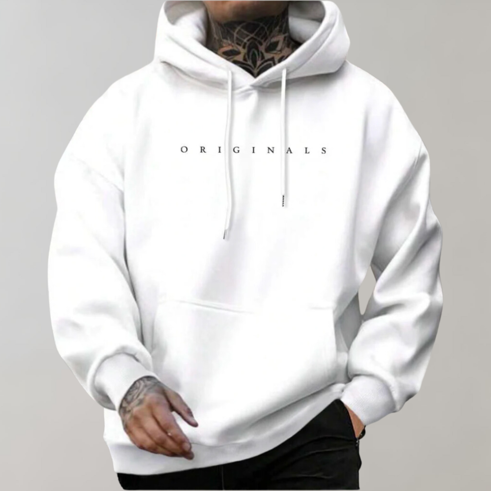 Bluza męska z kapturem z nadrukiem