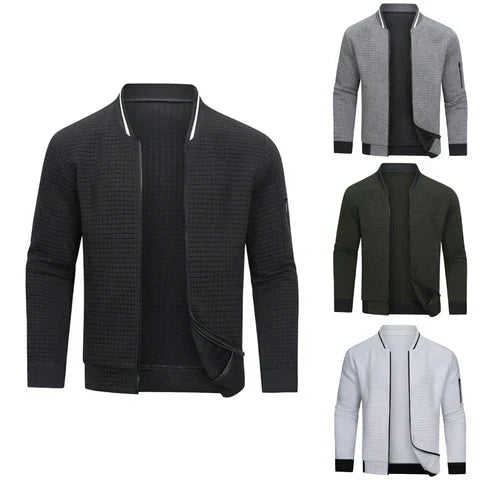 Bluza męska pikowana z zamkiem