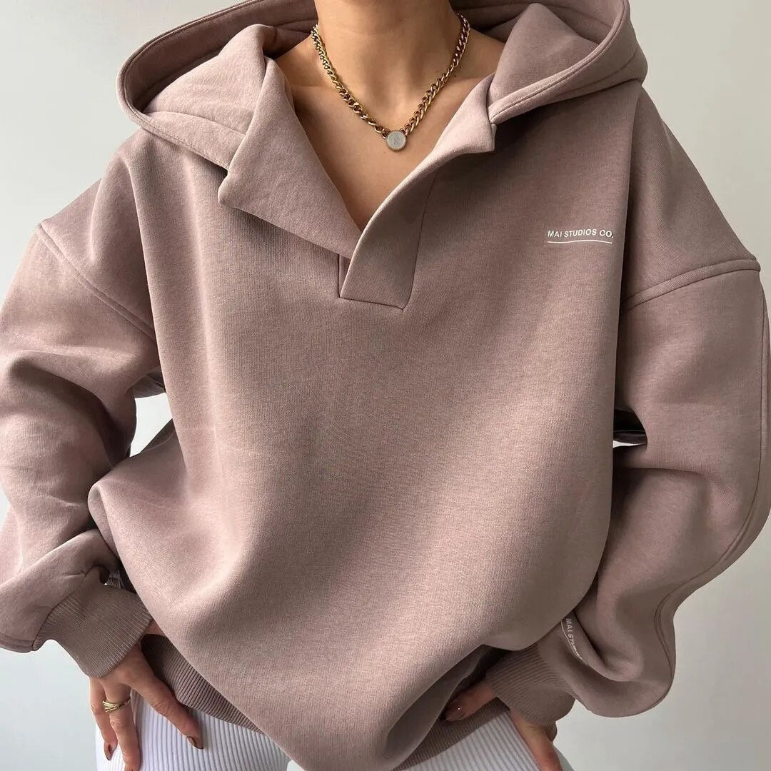 Bluza damska z kapturem oversize