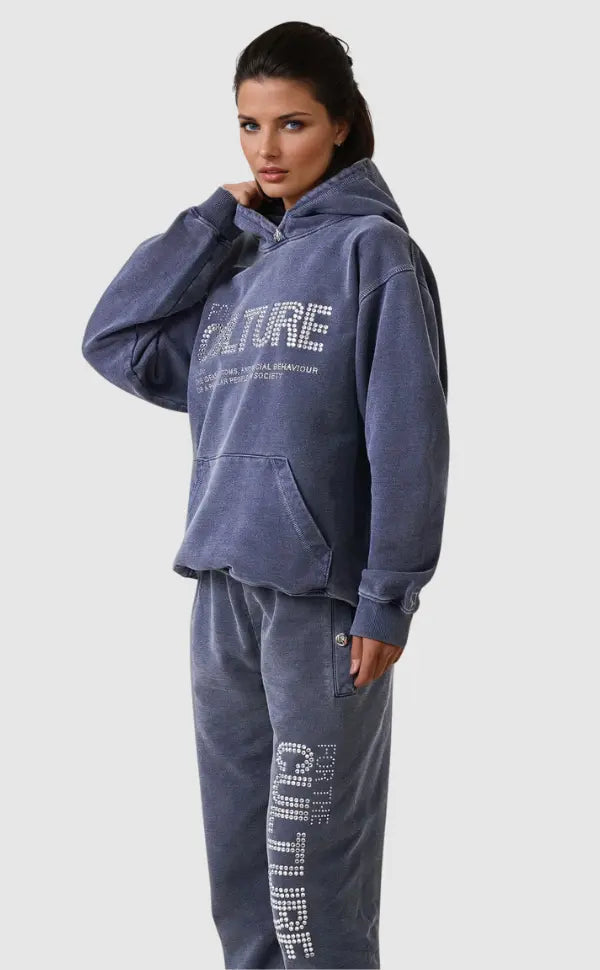 Bluza z kapturem z nadrukiem