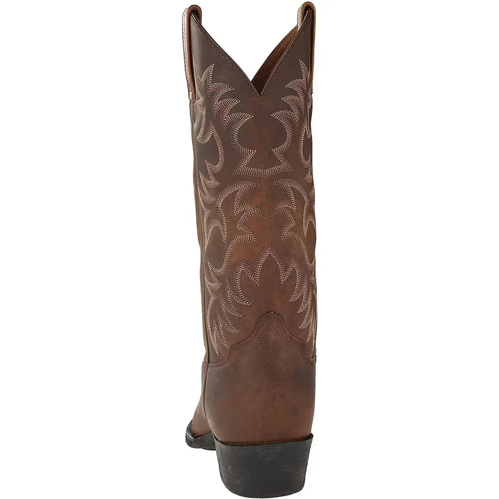 Buty Zimowe Męskie Kowbojki Z Haftem | Eleganckie