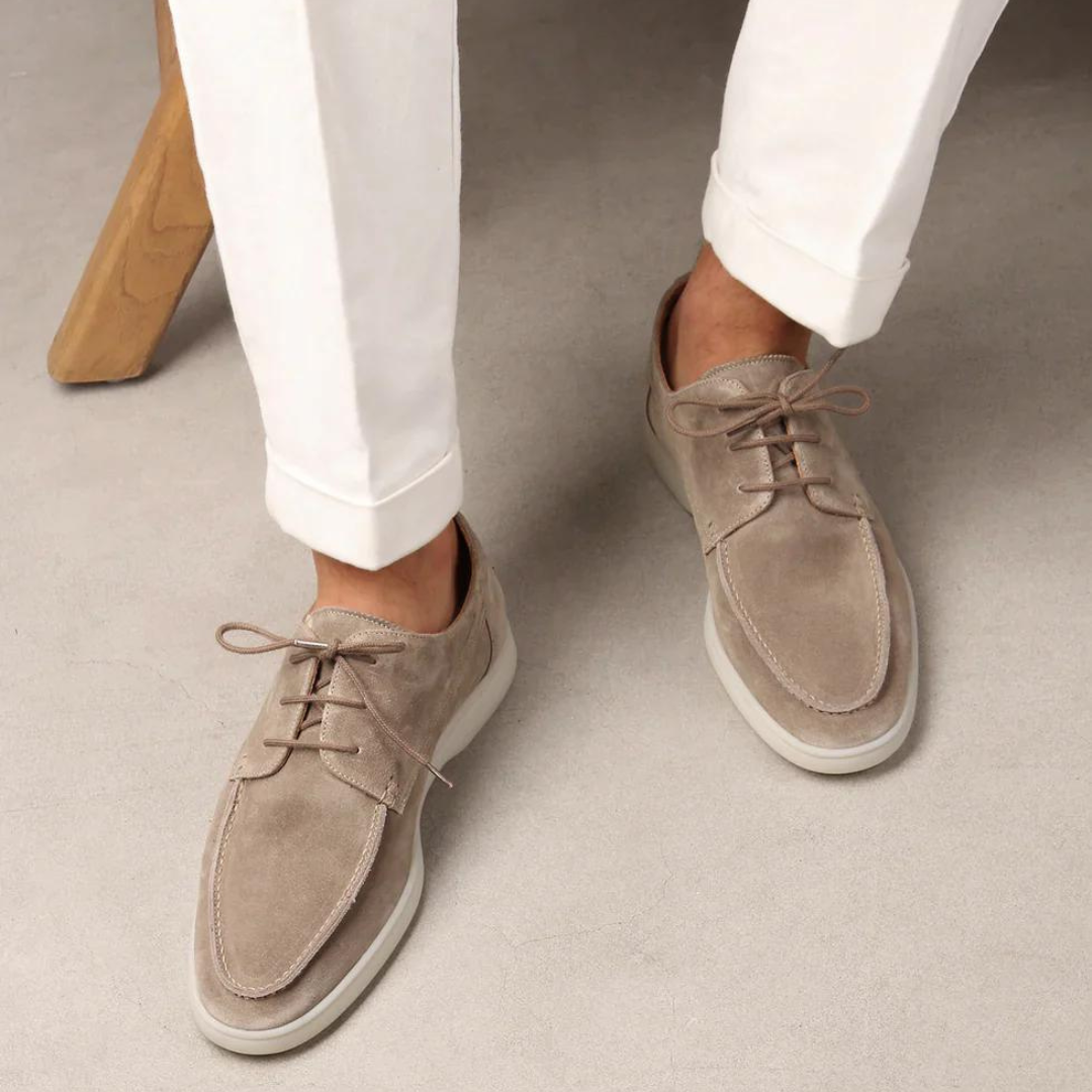 Buty Męskie Zimowe Półbuty Sznurowane | Eleganckie Na Co Dzień