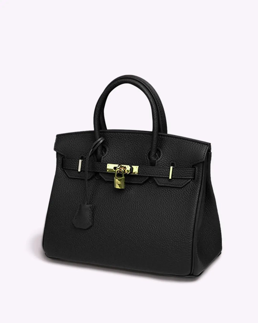 Elegancka skórzana torebka damska trapezowa - Lexi Front