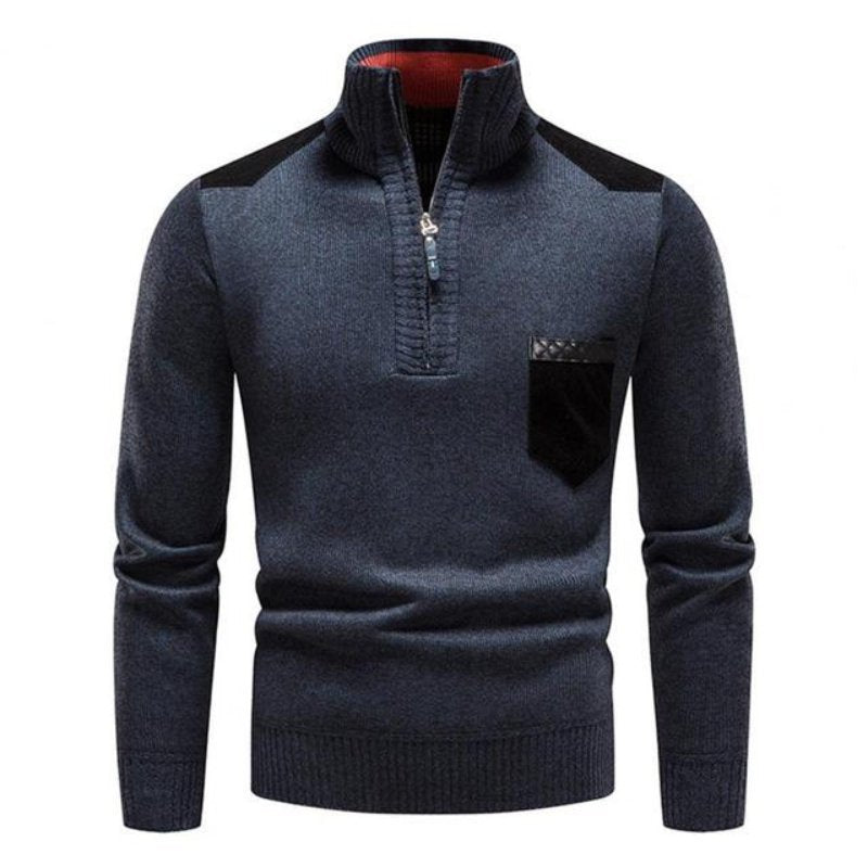 Sweter męski z półgolfem na zamek - Felix Hero