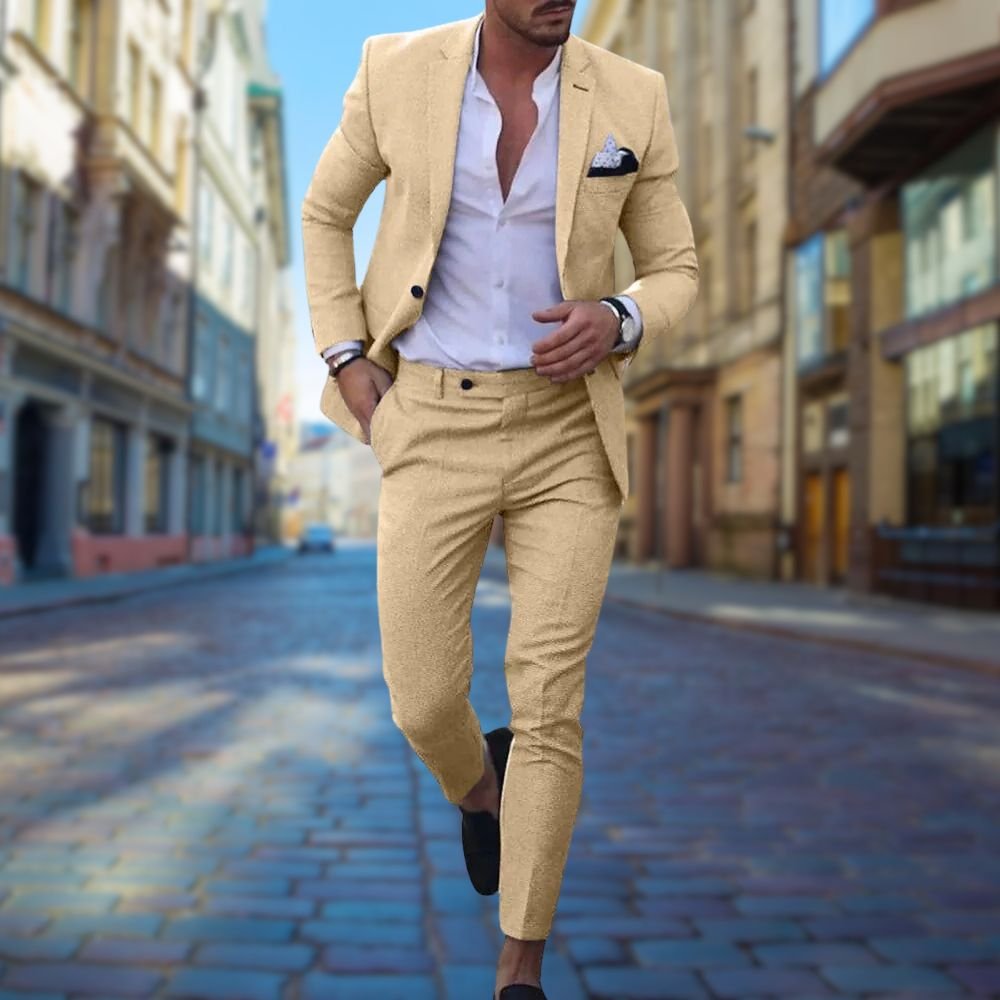 Tailored garnitur slim fit męski - Blake Hero